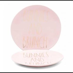 NEW Set of 2 Rae Dunn Bunnies and Brunch Plates